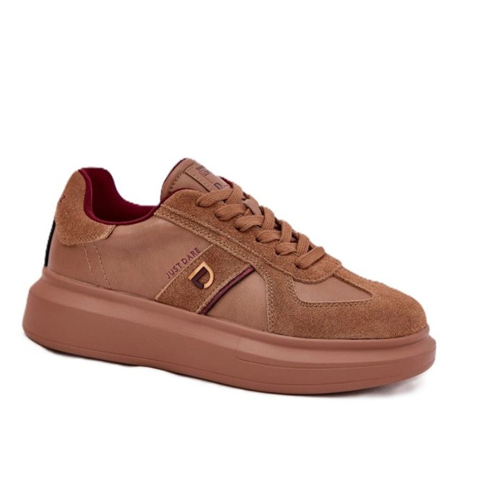 Sneakersy DANIEL LOPEZ SS2D4005 BRĄZOWE