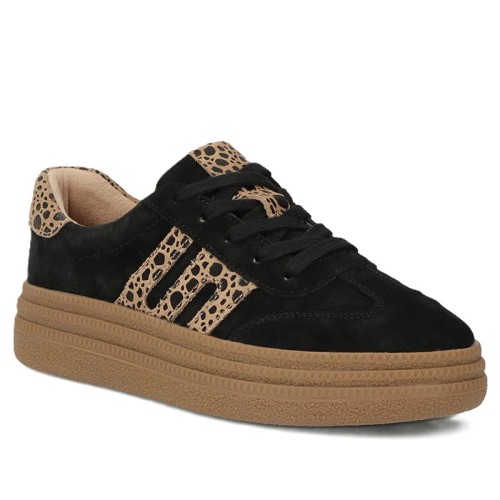 Sneakersy FILIPPO DP7114/25 BK CZARNE LEOPARD