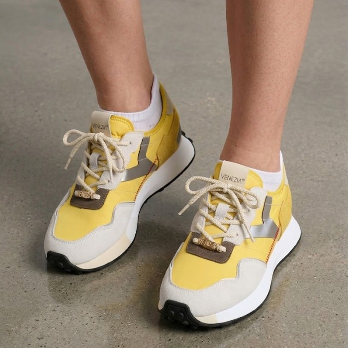 Sneakersy VENEZIA V408-04377-15YGR ŻÓŁTE