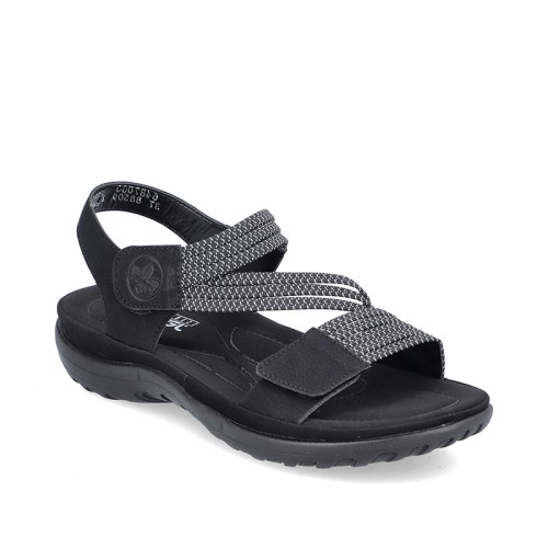 Sandały RIEKER 64870-00 CZARNE