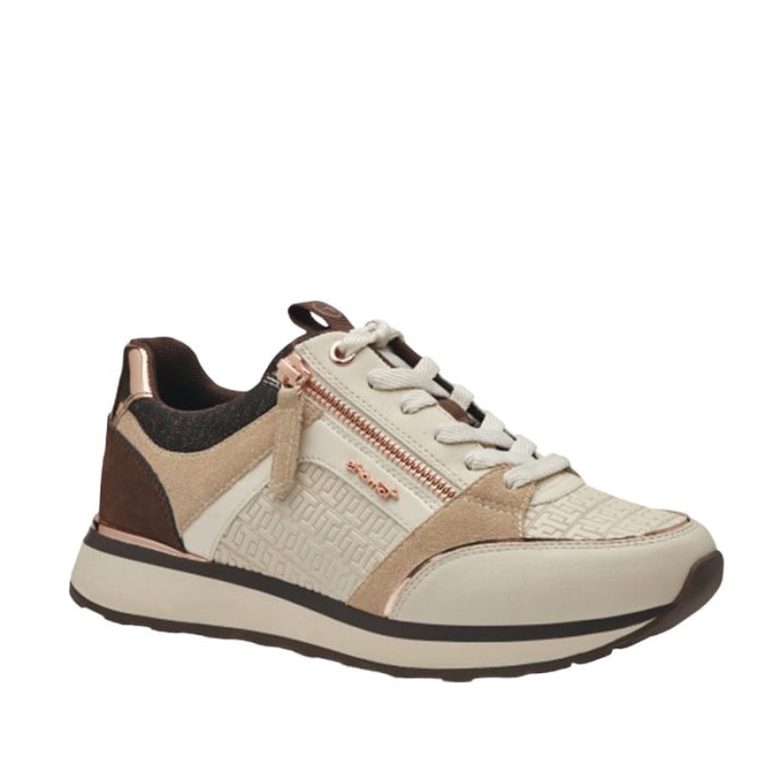Sneakersy TAMARIS 1-23726-41 387 BEŻOWE
