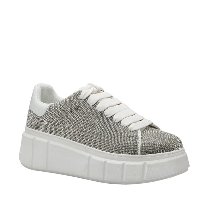 Sneakersy TAMARIS 1-23773-42 SREBRNE