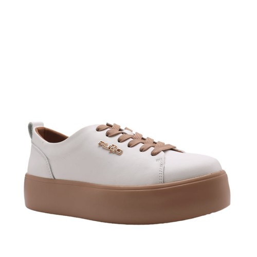 Sneakersy FILIPPO DP6117/24 BIAŁO-BEŻOWE